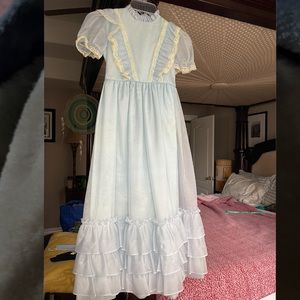 Sweet ‘n Sassy vintage 60s girls 6X baby blue dress